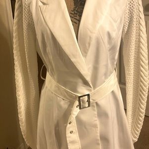 White Blazer Dress